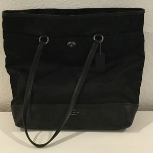 Coach Black Nylon Tote